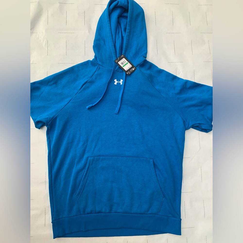 Under Armour - Blue Rival Fleece Hoodie - Size L/G - Brand New